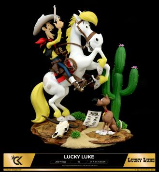 Lucky Luke, Jolly Jumper en Rataplan (Schaal 1:6)