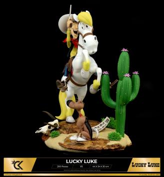 Lucky Luke, Jolly Jumper en Rataplan (Schaal 1:6)