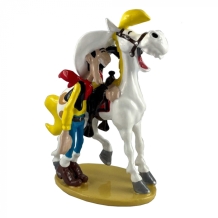 Lucky Luke en Jolly Jumper lachen