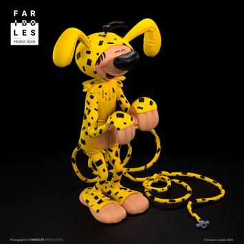 Guust Flater verkleed als Marsupilami