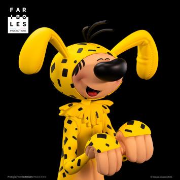 Guust Flater verkleed als Marsupilami