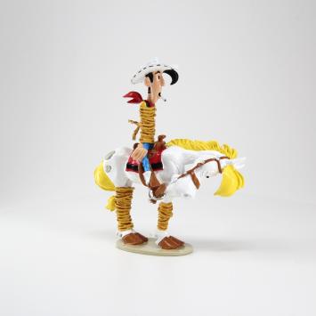 Lucky Luke en Jolly Jumper vastgebonden