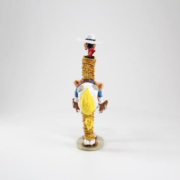 Lucky Luke en Jolly Jumper vastgebonden