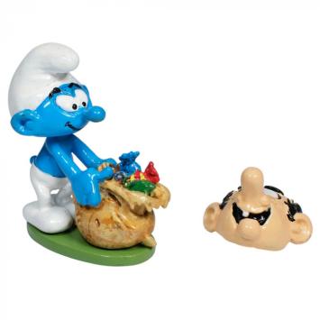 Smurf met Gargamel masker