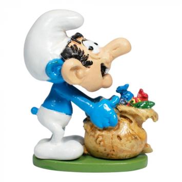 Smurf met Gargamel masker