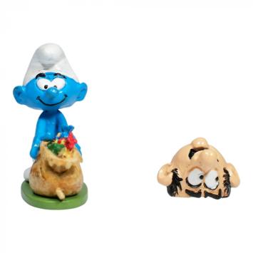 Smurf met Gargamel masker
