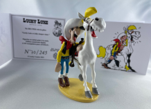 Lucky Luke en Jolly Jumper lachen