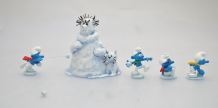 Sneeuwballen gevecht Smurfen (Atomax)